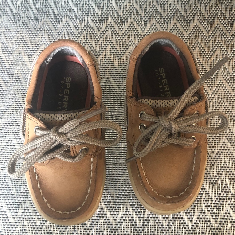 Toddler Sperry Top Sider boat shoes size 5 W